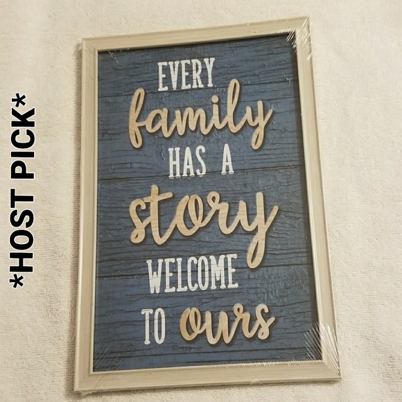 **SOLD** NEW Every Family has a Story Welcome to Ours Art - Picture 2 of 10